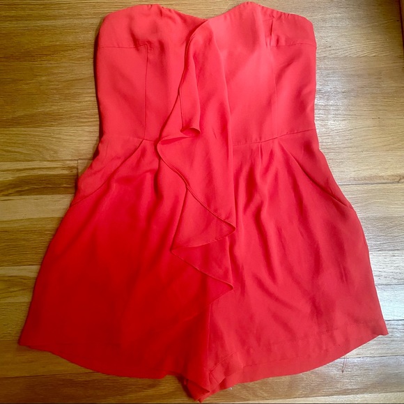 Orange Ruffle Romper - Picture 3 of 6